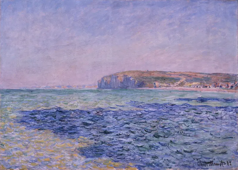 Schatten auf dem Meer. Die Klippen von Pourville von Claude Monet