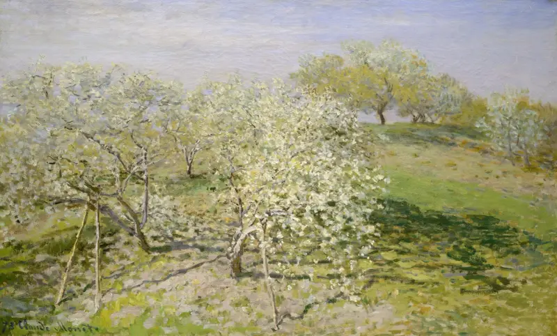 Jaro (Kvetoucí ovocné stromy), Claude Monet