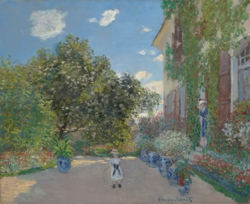 The Artist’s House at Argenteuil av Claude Monet