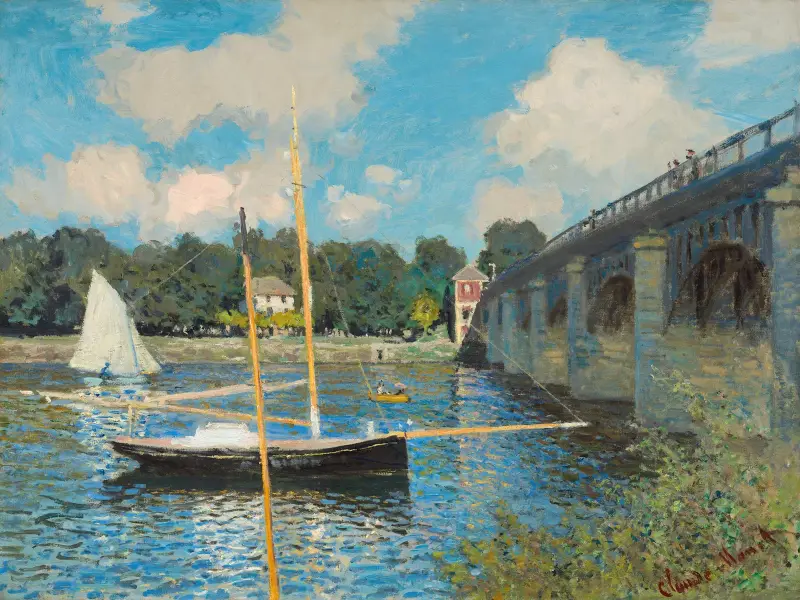 Most v Argenteuil, 1874, Claude Monet