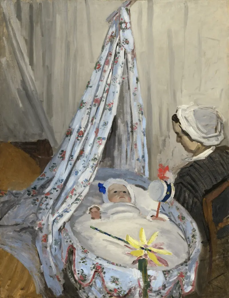 Die Wiege – Camille mit dem Sohn des Künstlers, Jean von Claude Monet