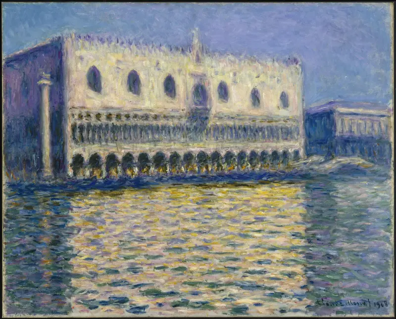 Der Dogenpalast von Claude Monet