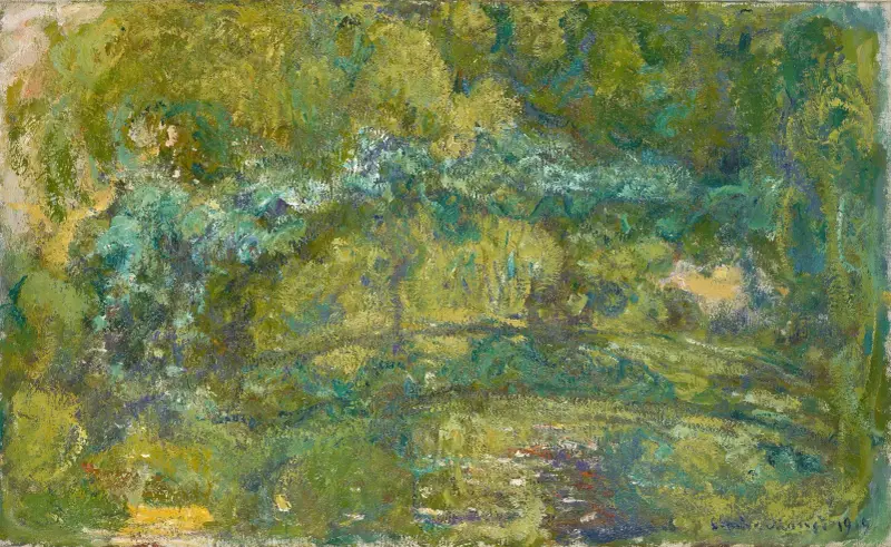 The Footbridge over the Water-Lily Pond av Claude Monet