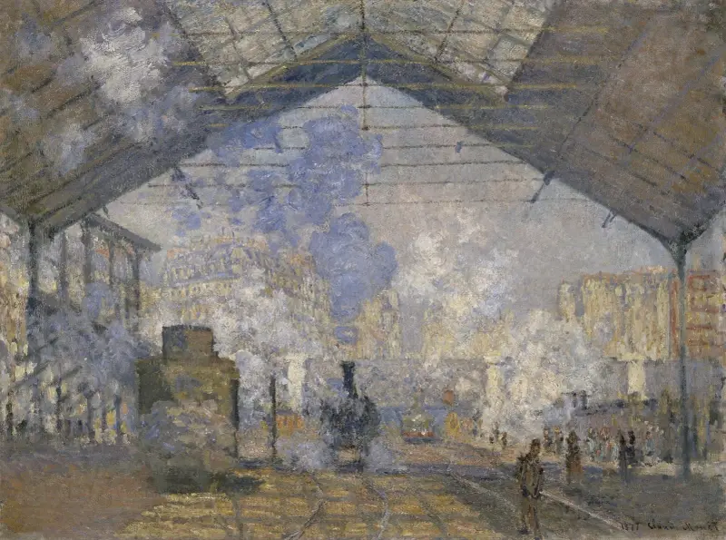 The Saint-Lazare Station av Claude Monet