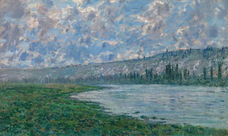 The Seine at Vétheuil av Claude Monet