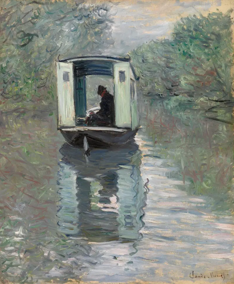 Ateliérová loď, Claude Monet