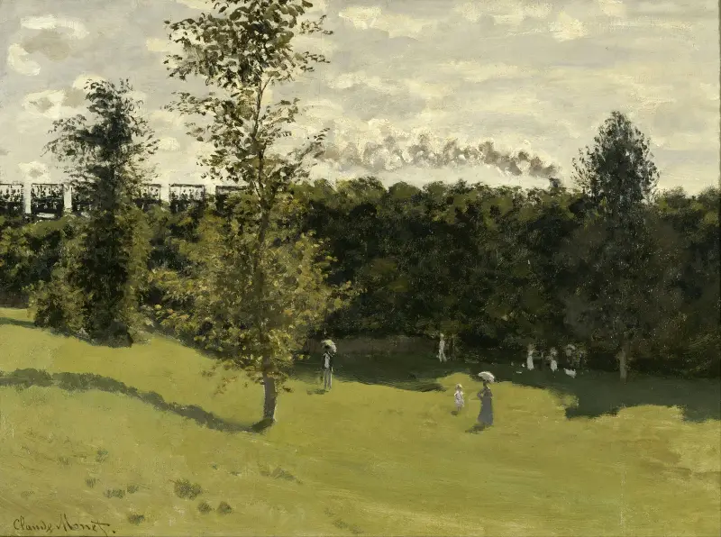 Pociąg na wsi, Claude Monet