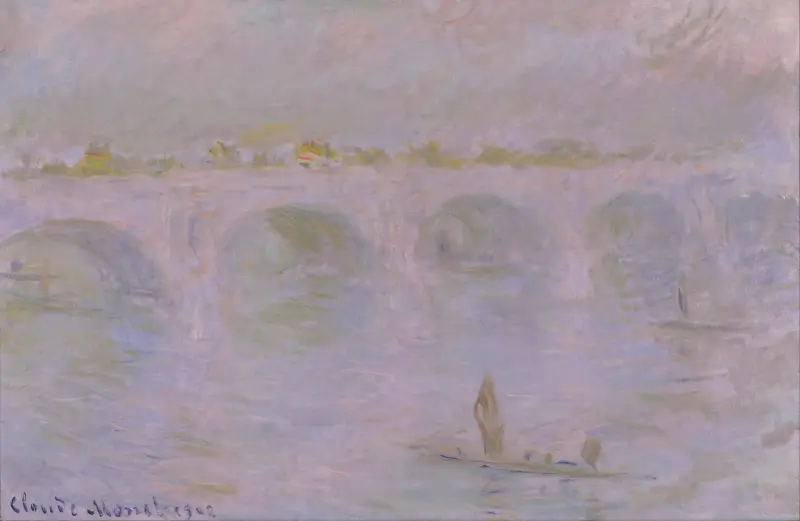 Waterloo Bridge in London av Claude Monet