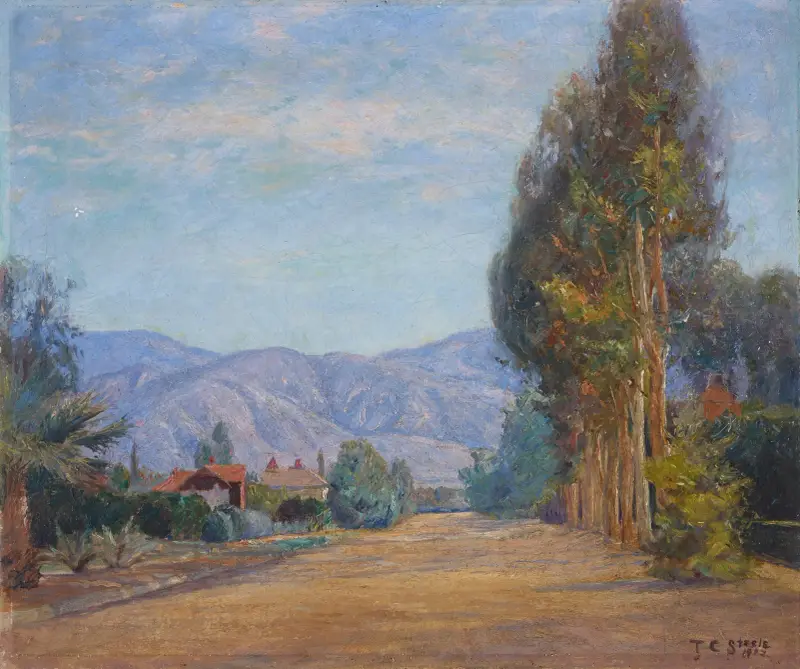 Kullar nära Redlands, Kalifornien av Theodore Clement Steele