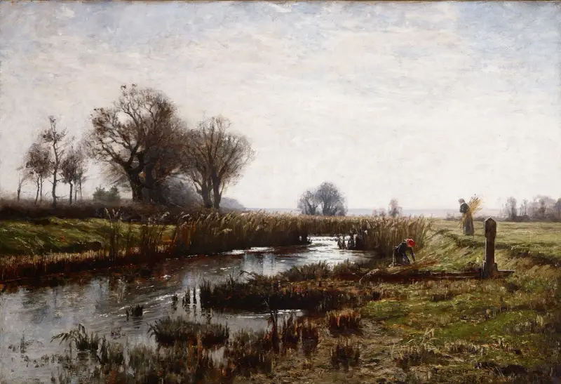 Late Afternoon, Dachau Moor av Theodore Clement Steele