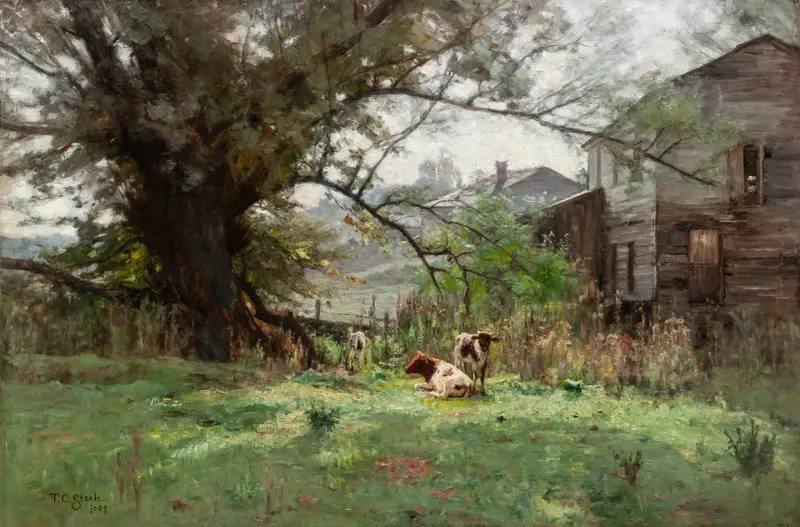 Ráno – Starý Schofieldův mlýn, Theodore Clement Steele