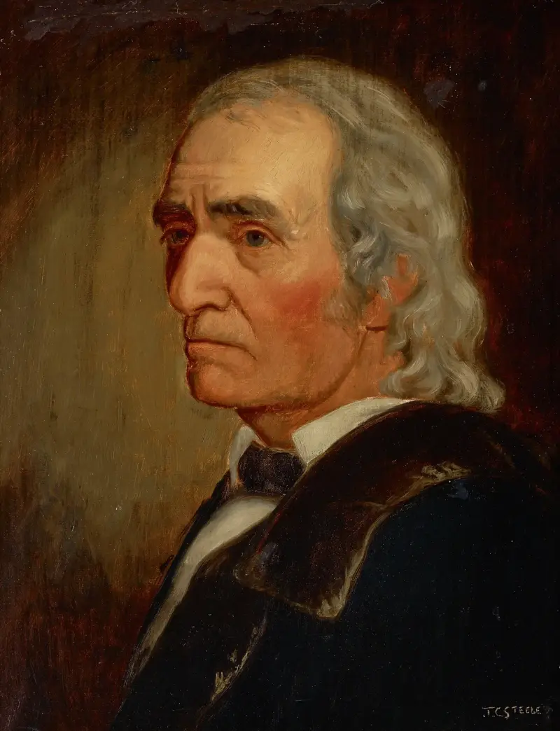 Portrait of Thomas Lakin av Theodore Clement Steele