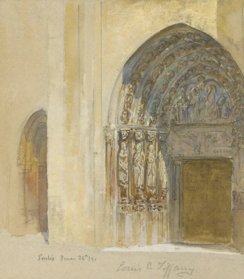 Senlis, June 26th 91 av Louis Comfort Tiffany