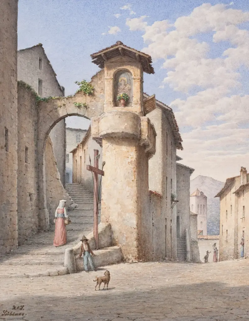 Straße in Subiaco von Harald Conrad Stilling
