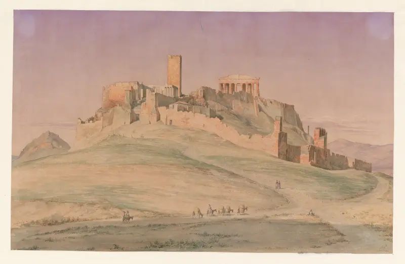 Greece, Athens – The Acropolis seen from the southwest av Harald Conrad Stilling
