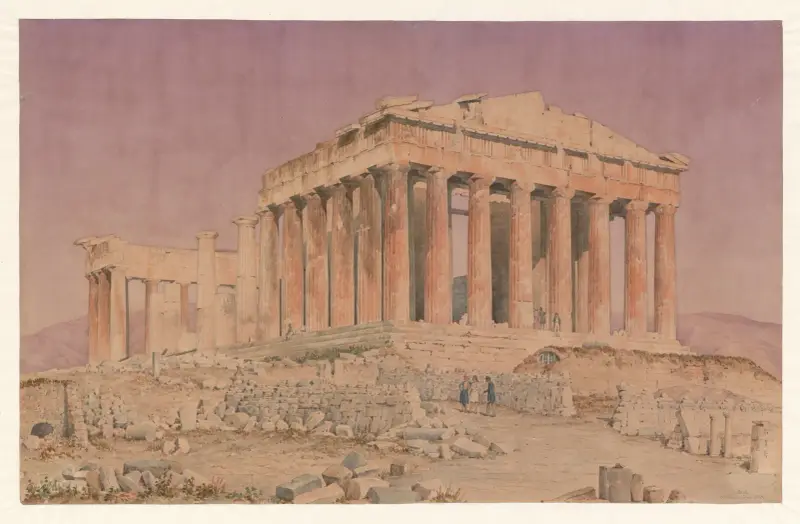 Greece, Athens – The Parthenon seen from the northwest av Harald Conrad Stilling
