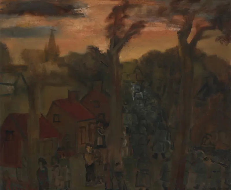 Jabbeke in 1940 av Constant Permeke