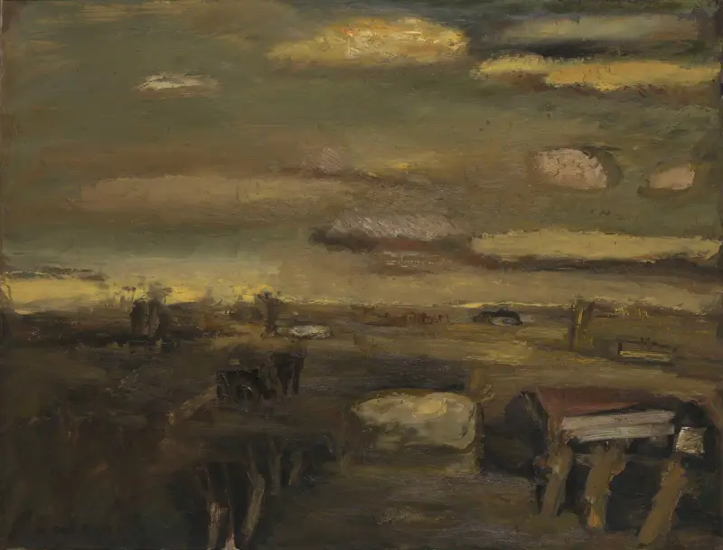 Landskap i februari av Constant Permeke