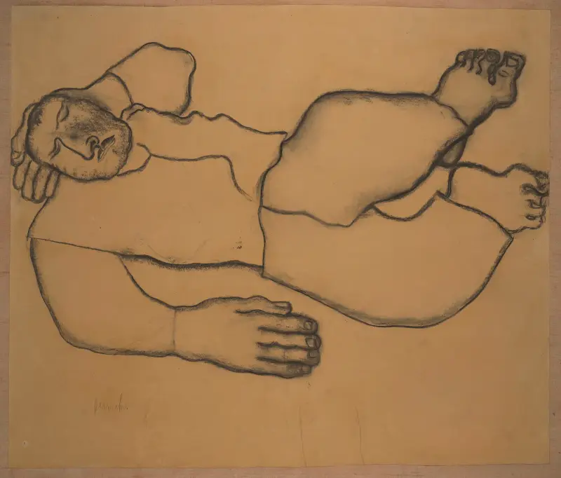Schlafender Bauer von Constant Permeke
