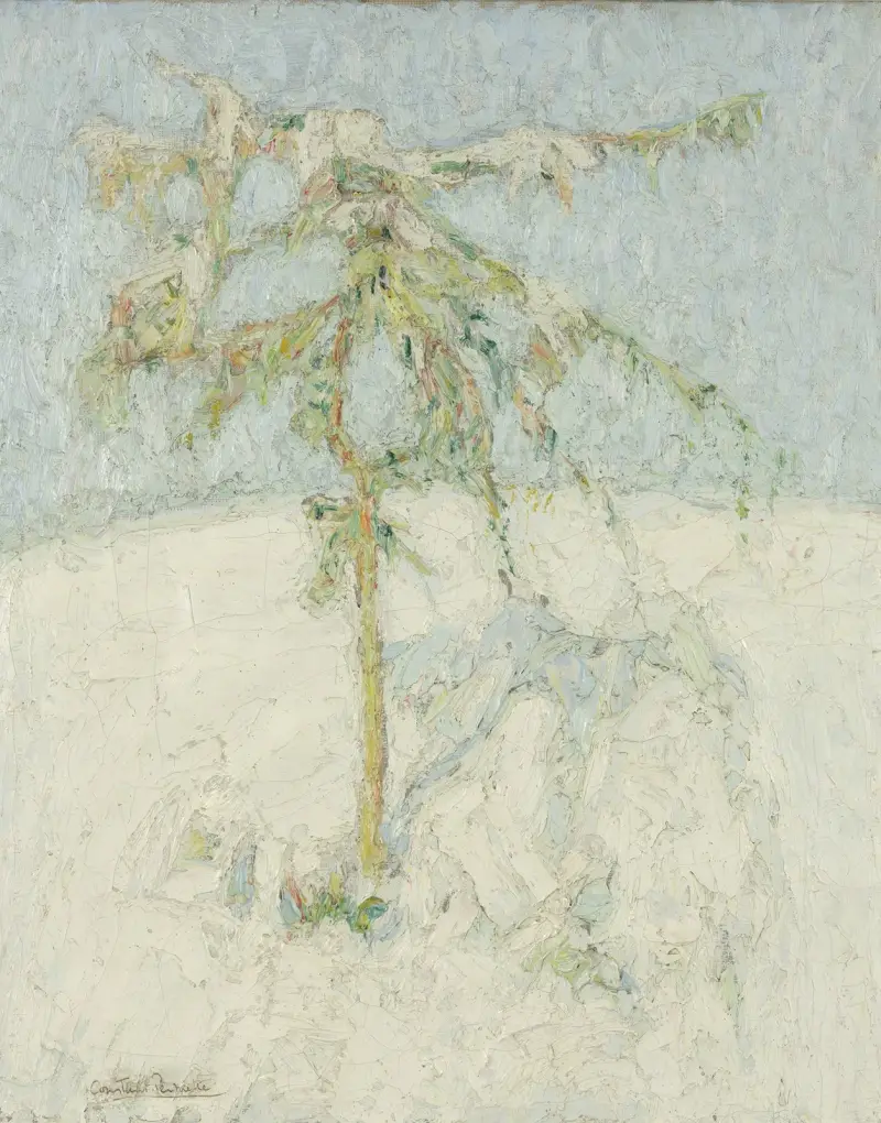 Sneeuwlandschap in de Ardennen av Constant Permeke