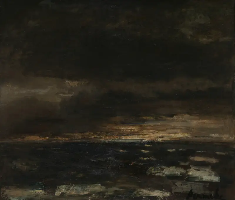 Düstere Meereslandschaft von Constant Permeke