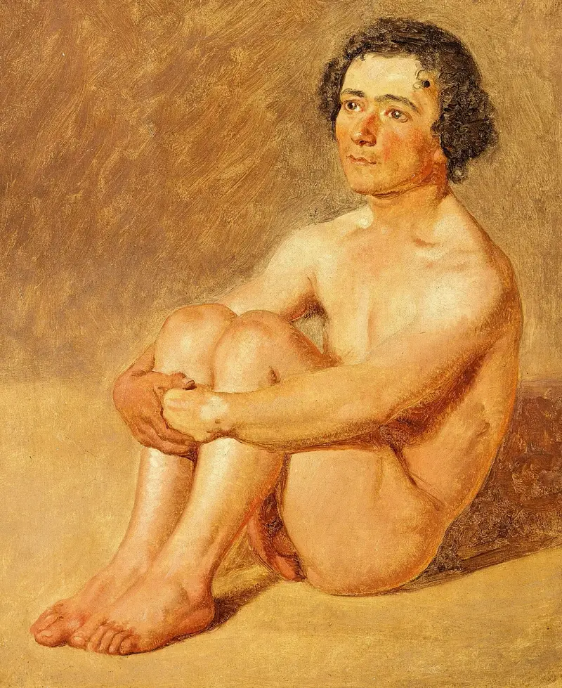 Sedící lazzaron, Constantin Hansen