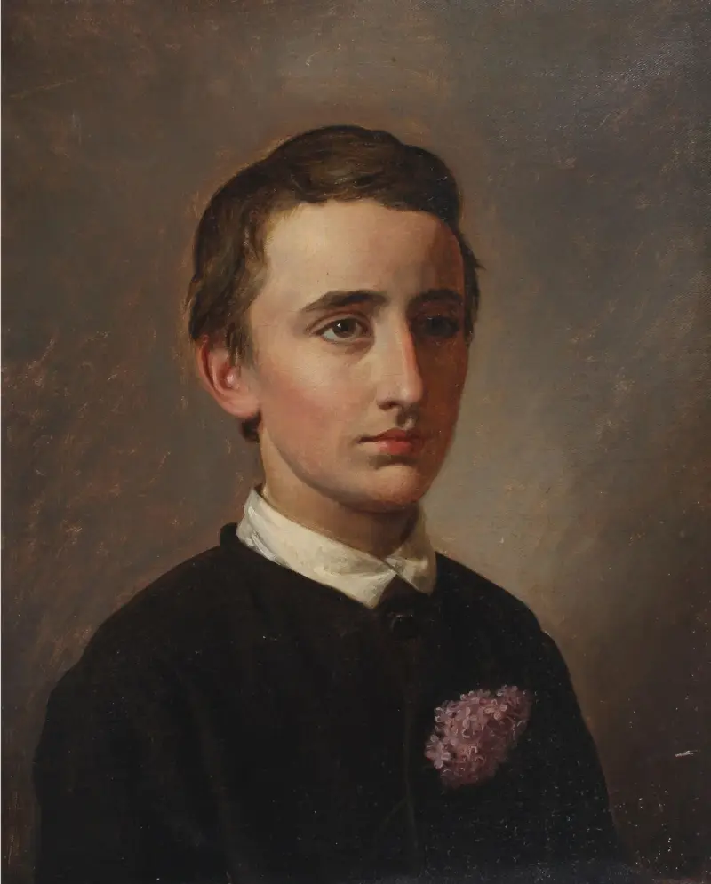 Portræt af senere adjunkt og cand.polyt. August Weis av Constantin Hansen