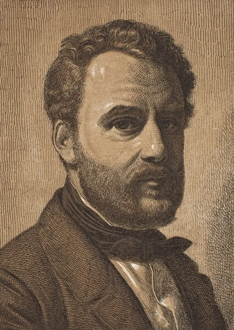 Portræt af Wilhelm Marstrand, 1851 – nr 1 av Constantin Hansen