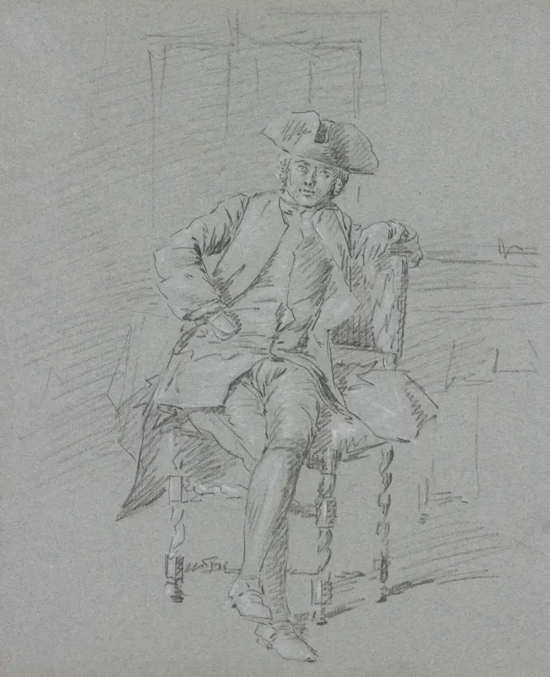 Sedící kavalír – č. 1, Cornelis Troost