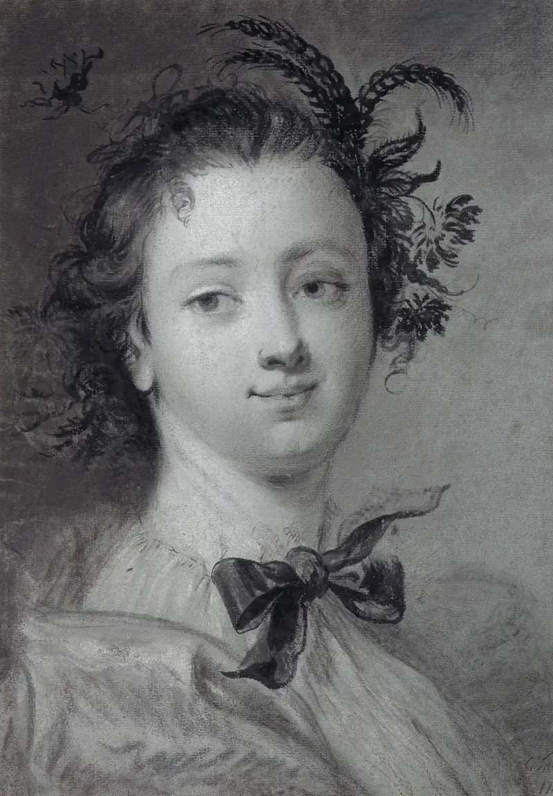 Ung kvinna som sommarpersonifiering av Cornelis Troost