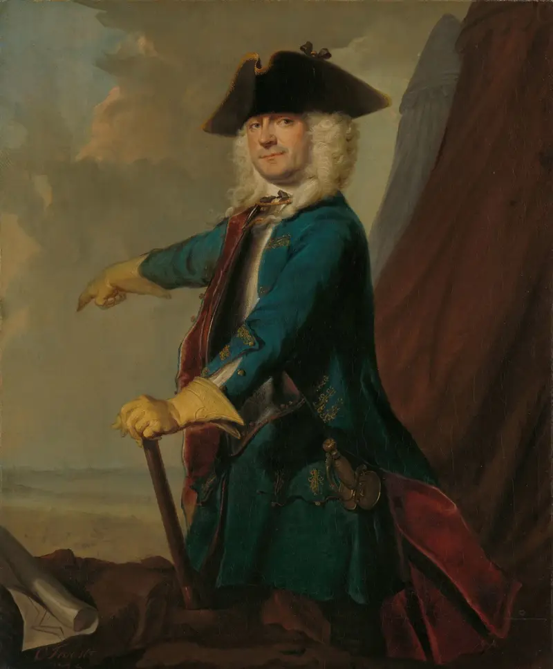 Gerrit Sichterman (1688-1730). Quartermaster-General of the Cavalry, Colonel of the Oranje-Groningen Infantry Regiment, Commandant of Grave av Cornelis Troost