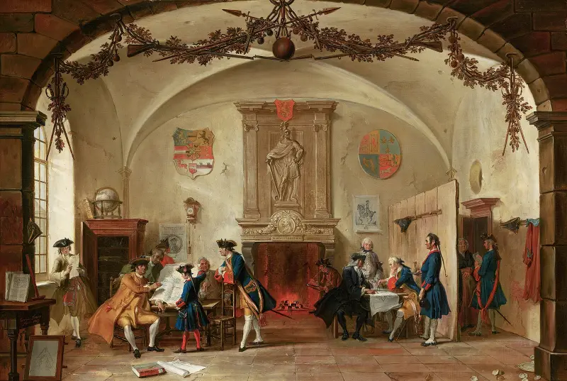 Vaktstuga av Cornelis Troost