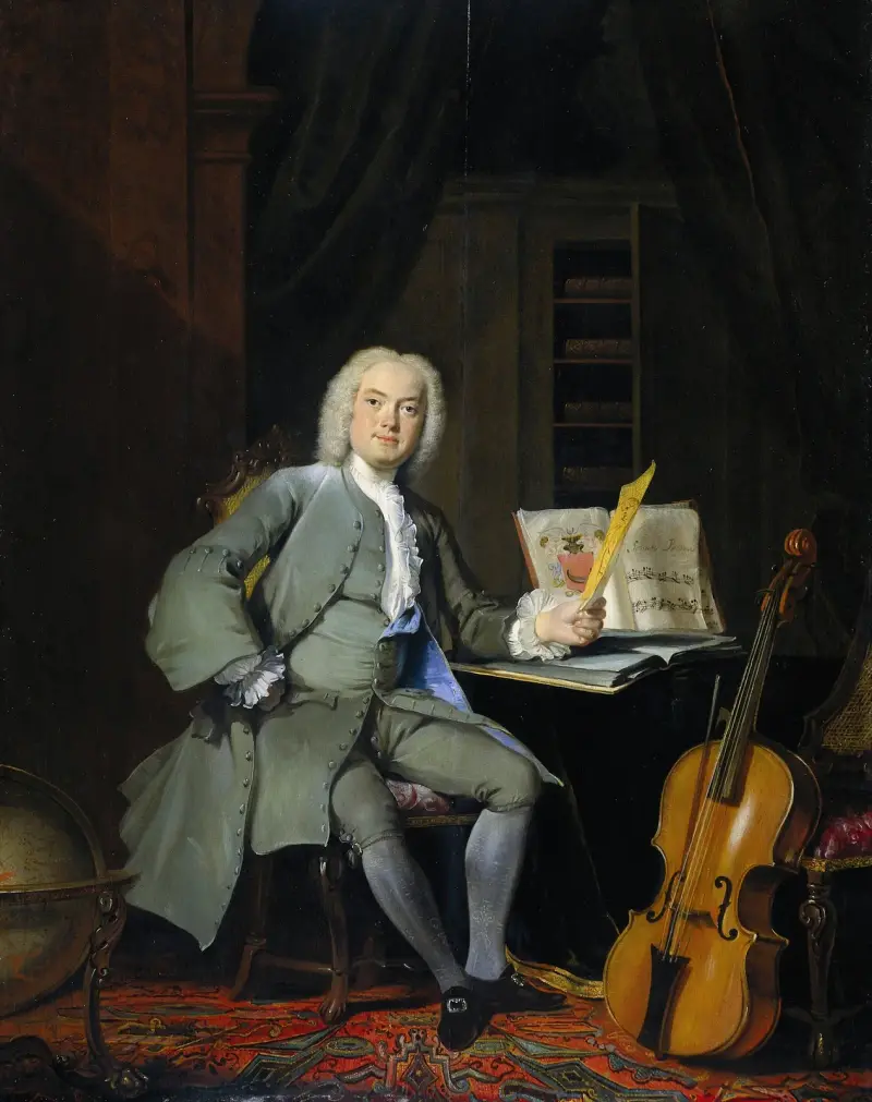 Porträt eines Mitglieds der Familie Van der Mersch von Cornelis Troost