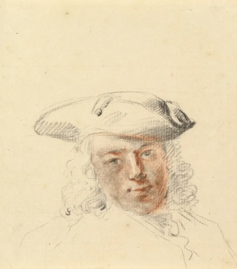Porträtt av en ung man av Cornelis Troost