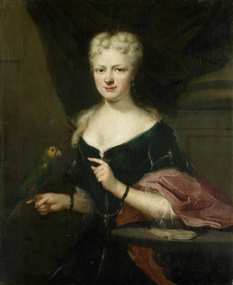 Portrait of Maria Magdalena Stavenisse, Wife of Jacob de Witte of Elkerzee, Councilor of Zierikzee av Cornelis Troost
