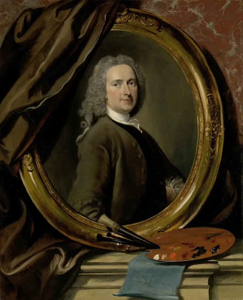 Selbstporträt, 1739 von Cornelis Troost