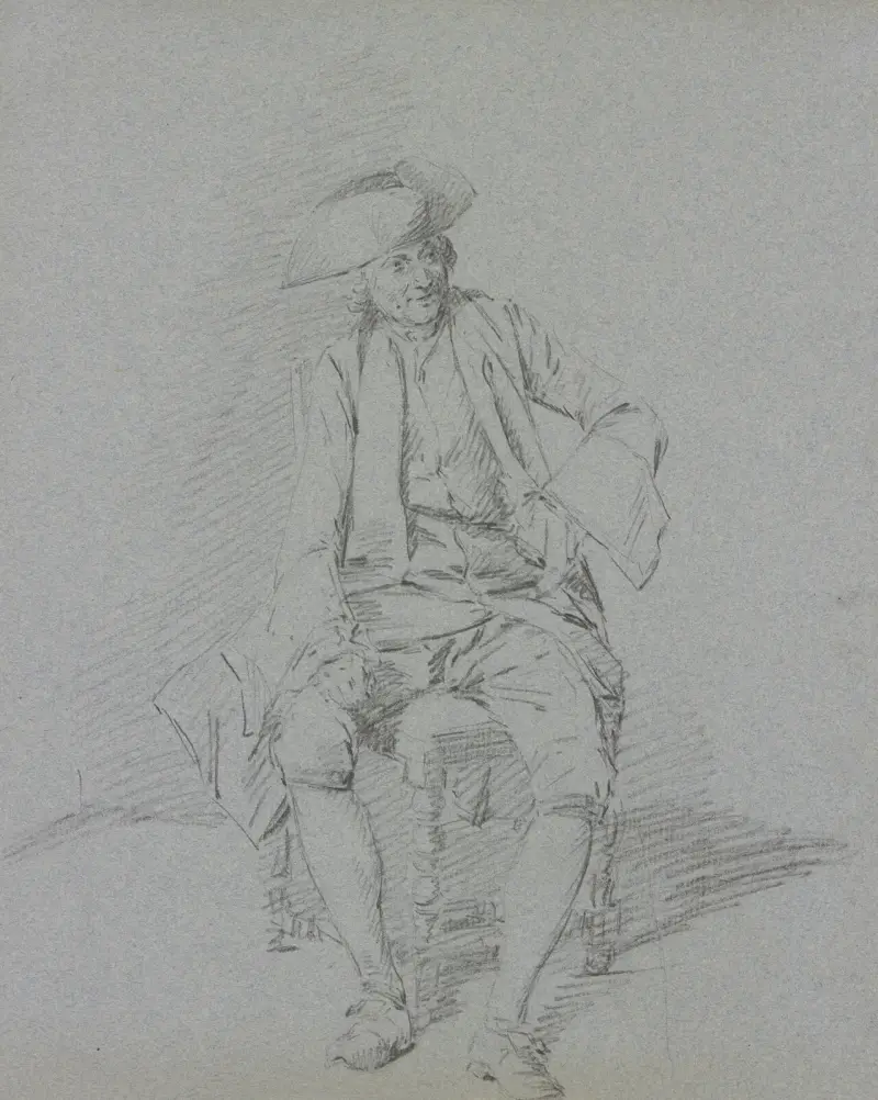 Sitzender Kavalier von Cornelis Troost
