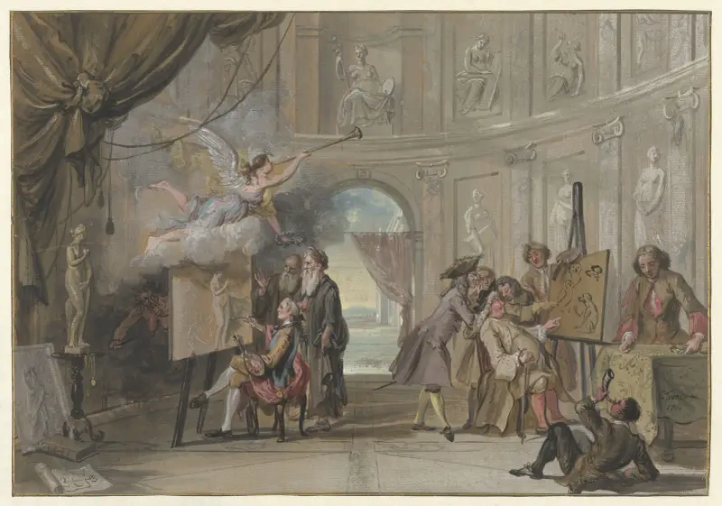 Zweierlei Kunst von Cornelis Troost