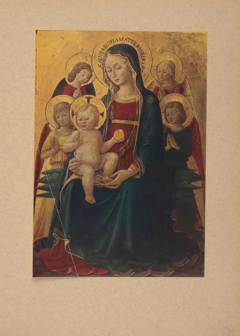 Bartolomeo Caporali, Madonna med barnet och änglar av Corrado Ricci