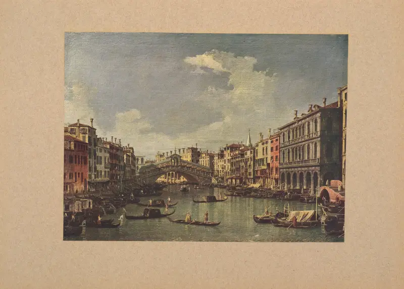 Bernardo Bellotto, Il ponte di Rialto av Corrado Ricci