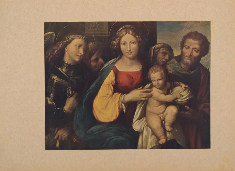 Garofalo, Madonna med barnet och helgon av Corrado Ricci