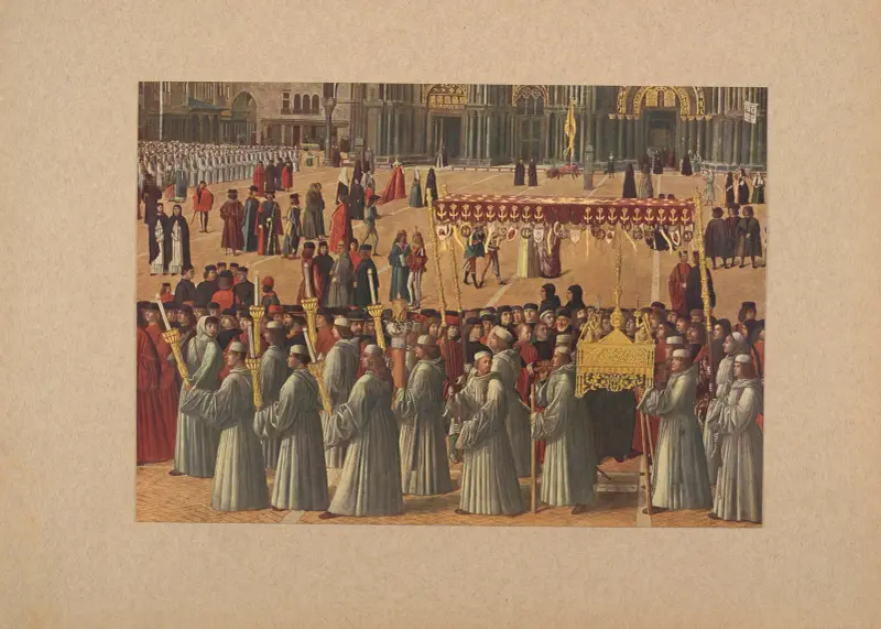 Gentile Bellini, Processione di S. Marco av Corrado Ricci