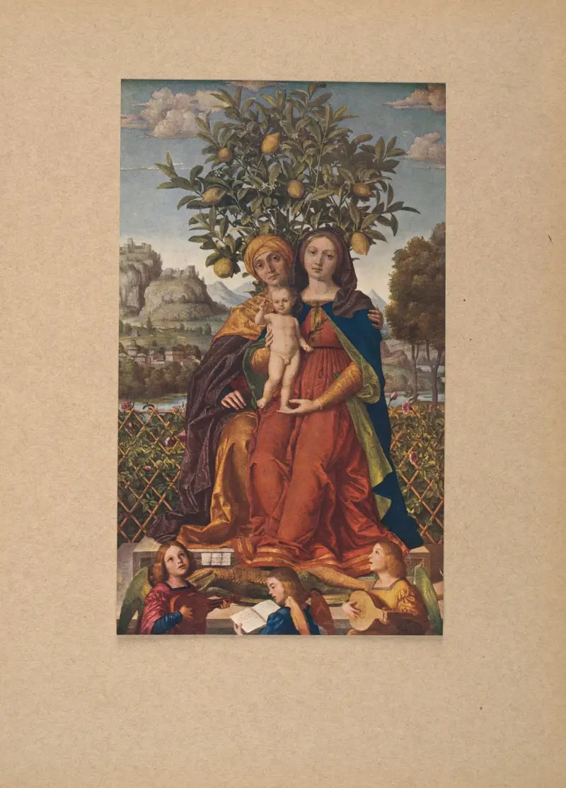 Girolamo dei Libri, S. Anna, Madonnan och Barnet av Corrado Ricci