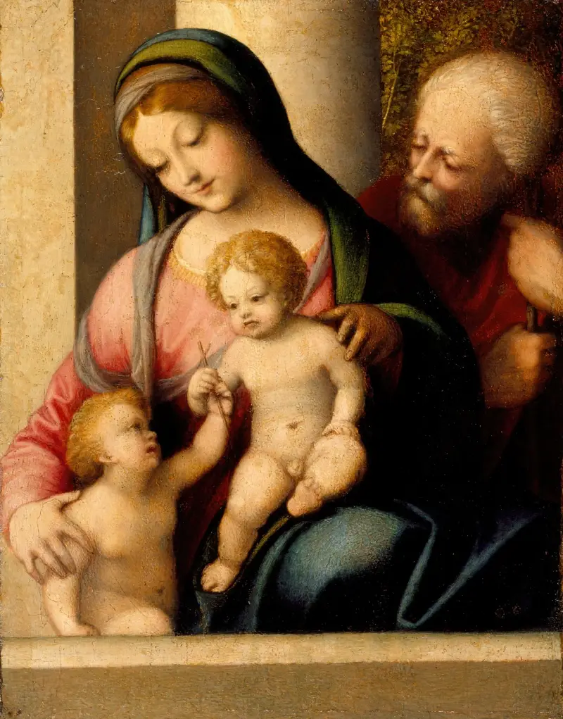 Holy Family with the Infant St. John av Correggio