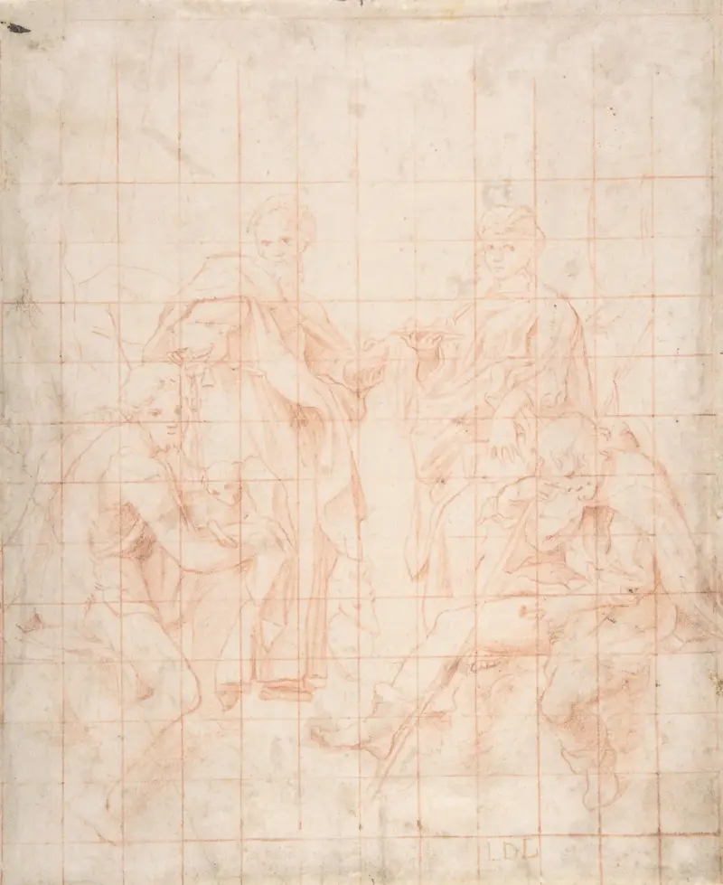 Study of Four Saints av Correggio