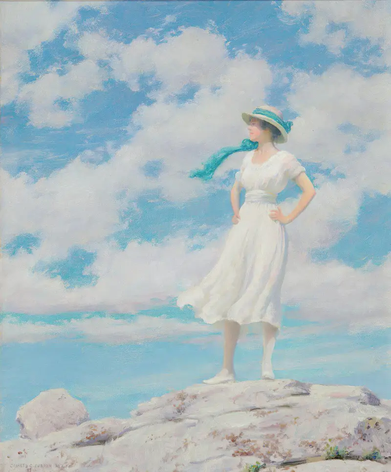 Słoneczne niebo (Na szczycie), Charles Courtney Curran