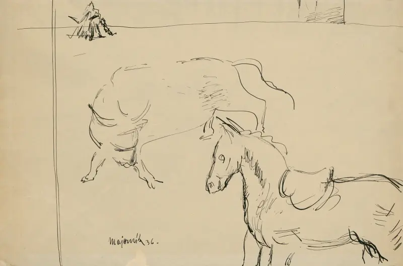 Horse and Bull av Cyprián Majerník