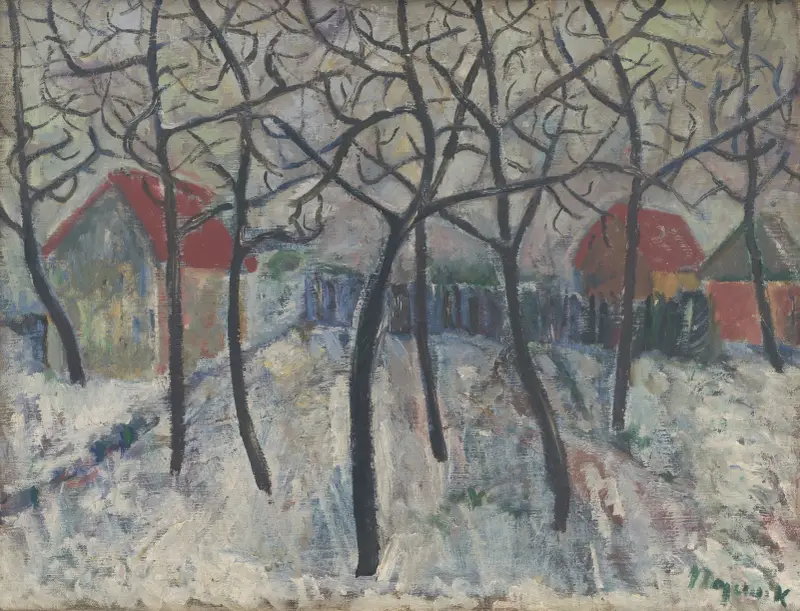 Trees in a Garden av Cyprián Majerník