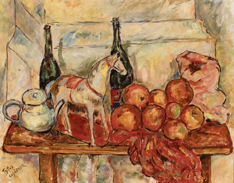 Still life with a small horse av Tytus Czyżewski