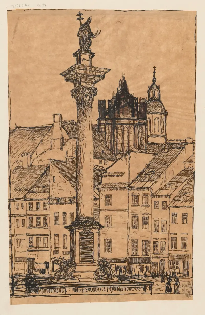Sigismund’s Column in Warsaw av Feliks Jabłczyński
